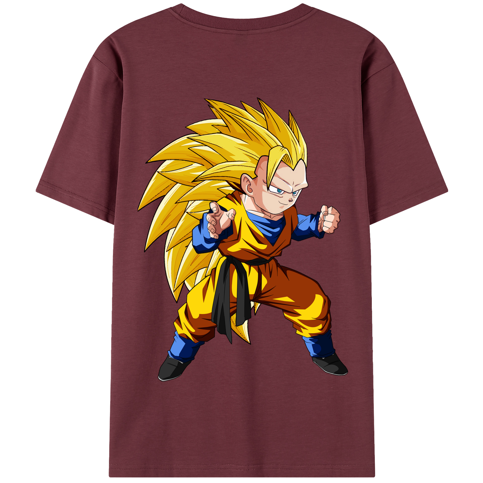 （画像用） ドラゴンボール ベジータ四世（Bejīta Yonsei）DRAGON BALL Vegeta IV 綿100％半袖Tシャツ（背面プリント）